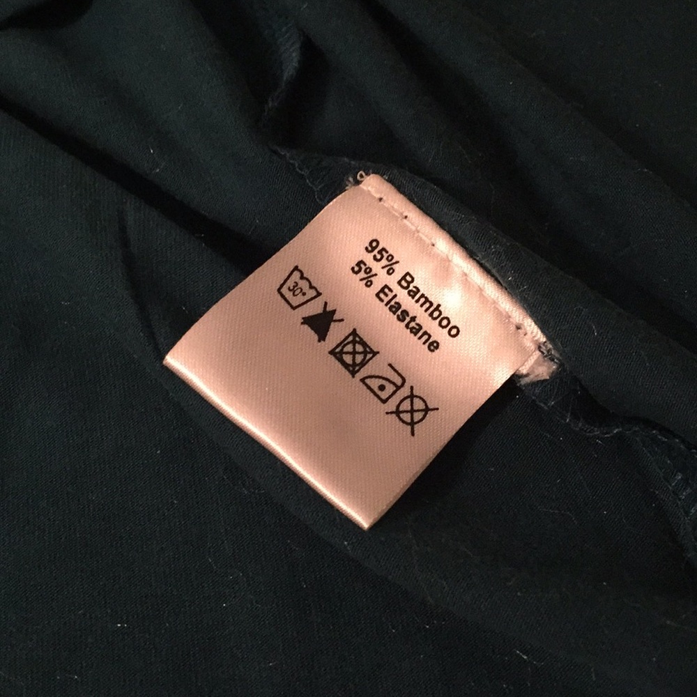Burke yoga organic bamboo top M in Teal - Picture 5 of 15